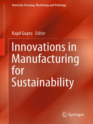 cover image of Innovations in Manufacturing for Sustainability